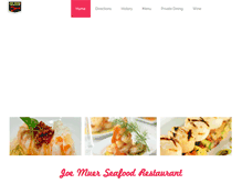 Tablet Screenshot of joemuerseafood.com